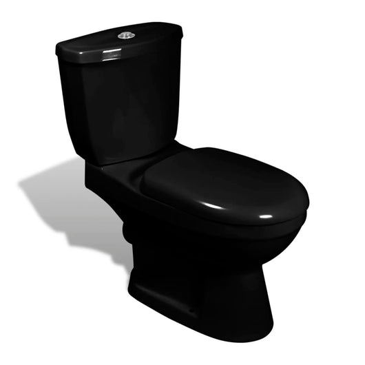 vidaXL Toilette con Cisterna Nera