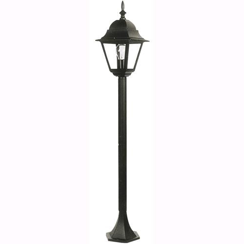 Lampada Lanterna Su Piantana Da Giardino Mod. Vienna 1 Luce Altezza 106cm.