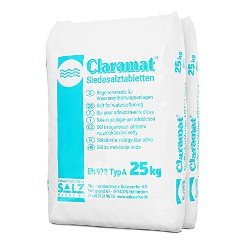 2x Claramat® Siedesalztabletten | Sack (25 kg) - B0792XRSCG