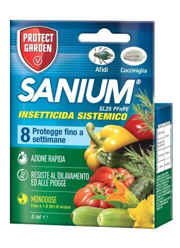 PROTECT GARDEN Sanium SL25 PFnPE Piante Edibili, Insetticida Sistemico Concen...