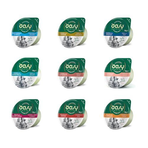 Oasy gatto umido MORE LOVE CUP 70grammi | OFFERTA 24 cup da 70 grammi l'una size: 70gr, flavor: Pesce oceanico patate