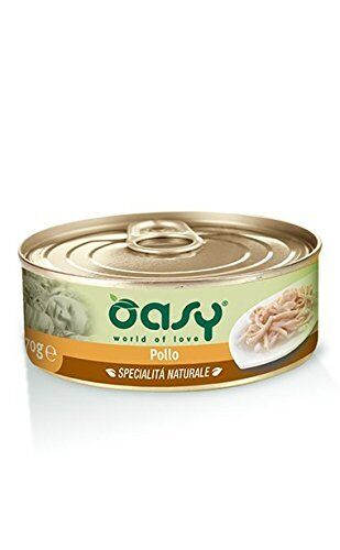 Oasy Wet Cat 150 gr x 24 pz Pollo filetti Cibo Alimento Umido Gatto