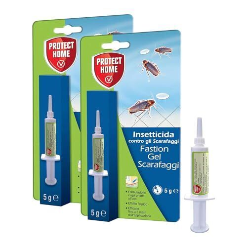 Protect Home Fastion Gel Scarafaggi X2, Insetticida gel pronto all’uso,