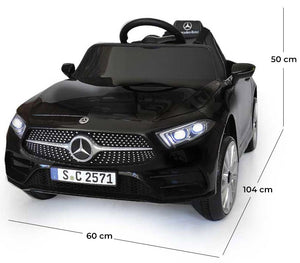 Macchina Elettrica per Bambini 12V con Licenza Mercedes CLS 350 AMG Nera