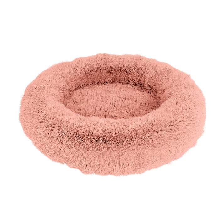 Cuccia per Cani e Gatti Ø70 cm in Poliestere Rosa