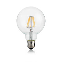 10 Lampadine Led Globo D95 E27 8 Watt 3000 K Dimmerabile Trasparente