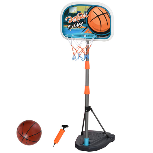 Set Canestro per Bambini con Palla da Basket e Pompa Gonfiaggio