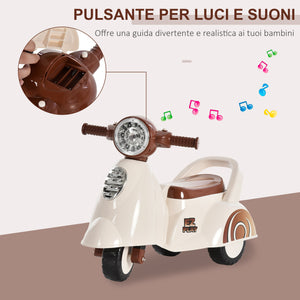 Moto Cavalcabile per Bambini   Beige e Marrone