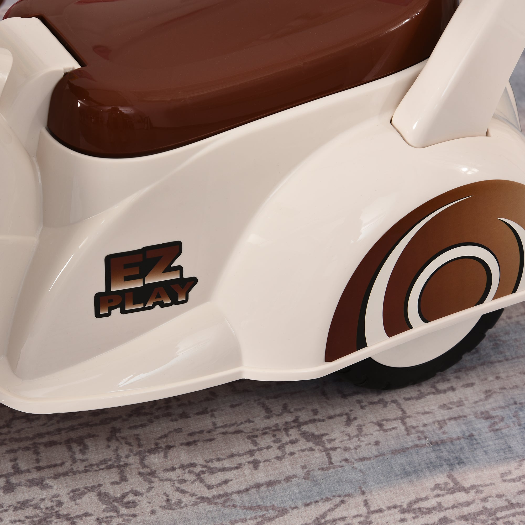 Moto Cavalcabile per Bambini   Beige e Marrone