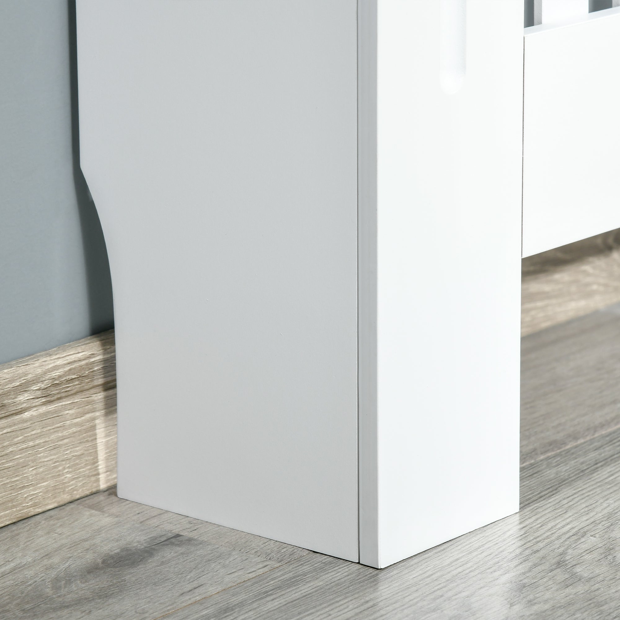 Copritermosifone in Legno MDF Bianco 78x19x81 cm