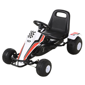 Go-Kart a Pedale per Bambini 104x66x57 cm  Bianco