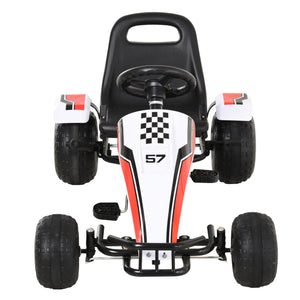 Go-Kart a Pedale per Bambini 104x66x57 cm  Bianco