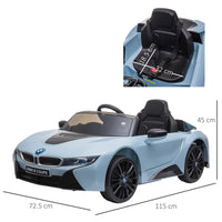 Macchina Elettrica per Bambini 6V con Licenza BMW I8 Coupè Blu