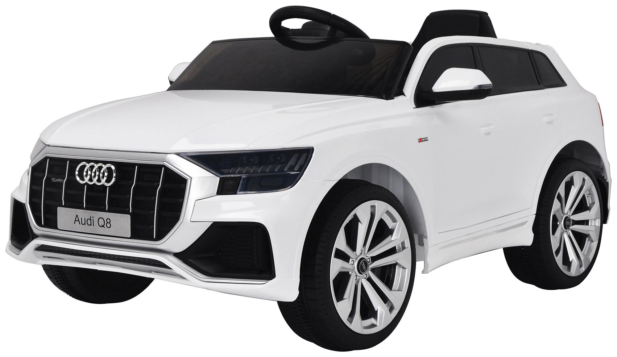 Macchina Elettrica per Bambini 12V con Licenza Audi Q8 Bianca