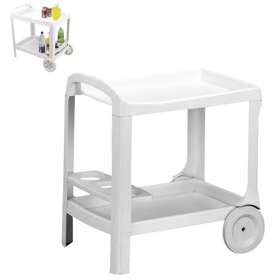 Carrello portavivande bianco - Pro Garden Astro