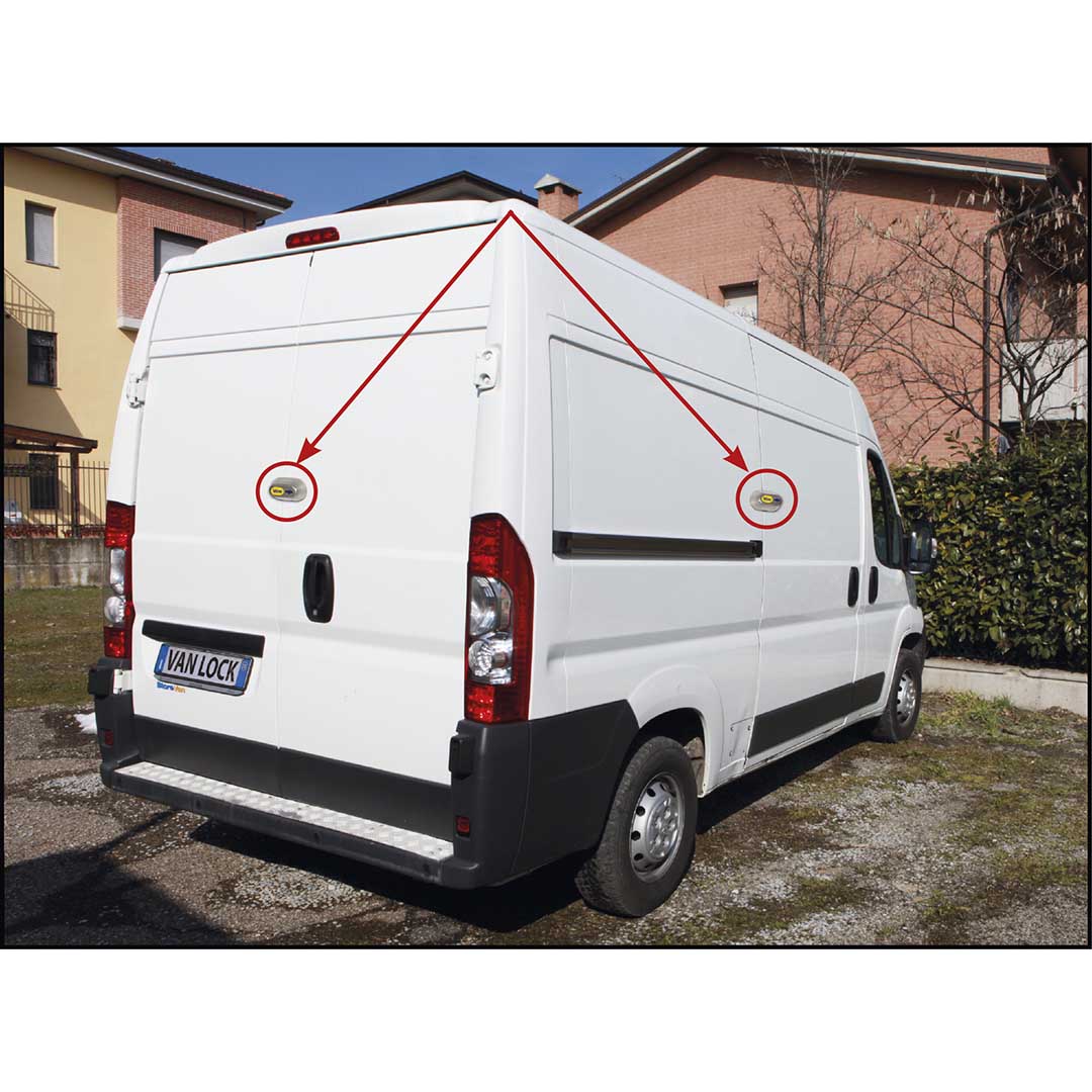 Gruppo di fissaggio per furgoni Singolo Lucchetto Serratura Camion Furgoni Van lock Compact 4212