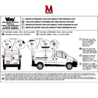 Gruppo di fissaggio per furgoni Singolo Lucchetto Serratura Camion Furgoni Van lock Compact 4212