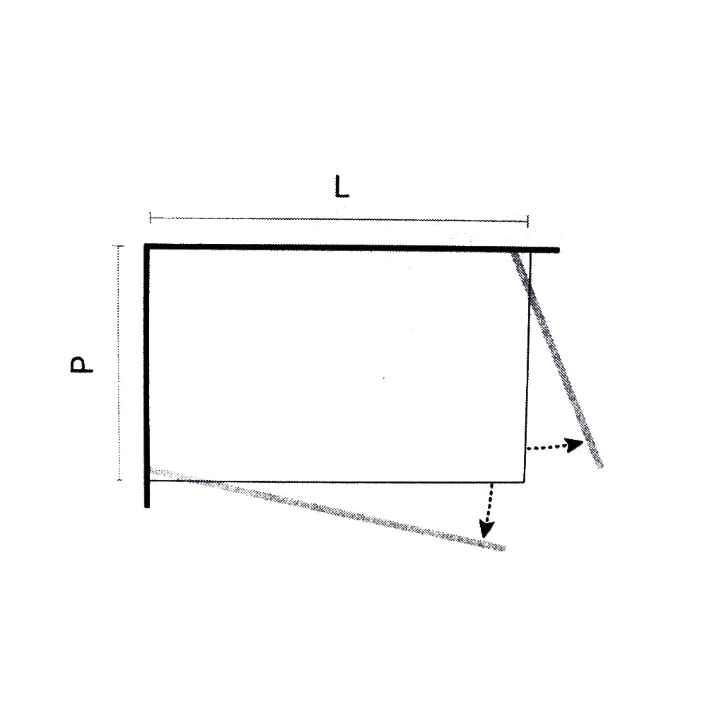 Box doccia con apertura angolare doppio battente cm 70x80 modello Beauty in cristallo temperato mm 8