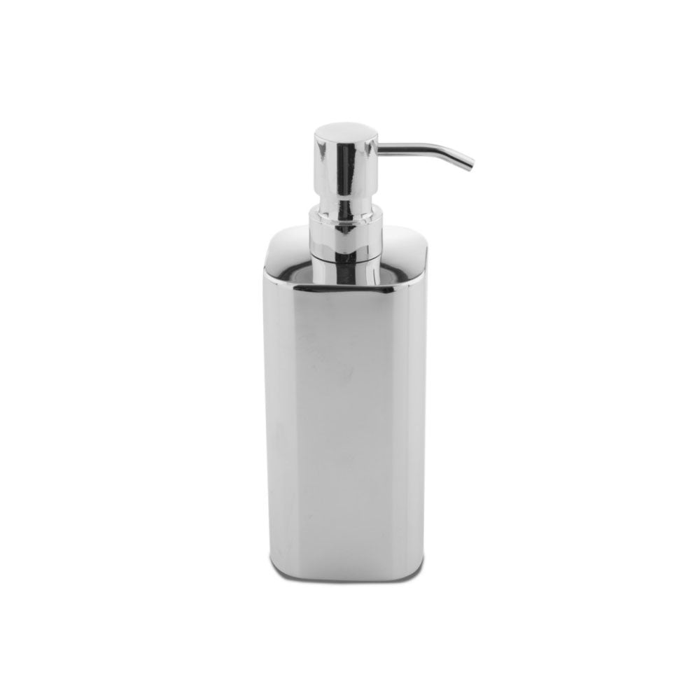 Dispenser sapone 'Steel' in acciaio inossidabile cromato by Cipi - cm 7x7x20h