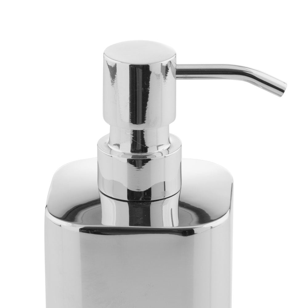 Dispenser sapone 'Steel' in acciaio inossidabile cromato by Cipi - cm 7x7x20h