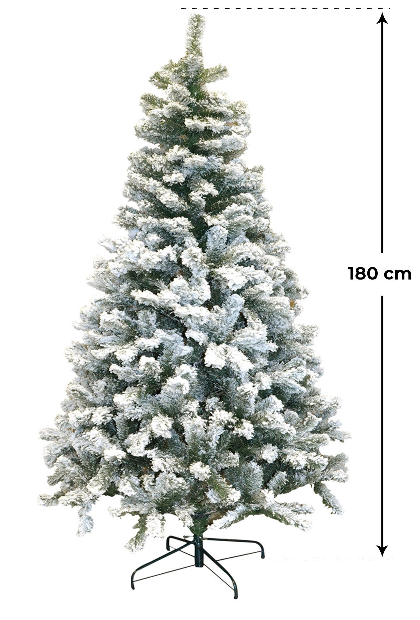 Albero di Natale Artificiale Innevato 180 cm 560 Rami Morel Pino Verde