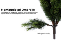 Albero di Natale Artificiale Innevato 180 cm 560 Rami Morel Pino Verde