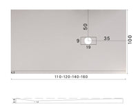 Piatto Doccia in Pietra 100x160 cm Bonussi Manila Antracite