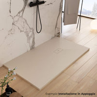 Piatto Doccia in Pietra 90x120 cm Bonussi Manila Crema