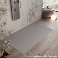 Piatto Doccia in Pietra 70x190 cm Bonussi Manila Grigio Chiaro