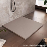 Piatto Doccia in Pietra 80x80 cm Bonussi Manila Sabbia