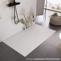 Piatto Doccia in Pietra 70x110 cm Bonussi Manila Bianco