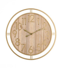 Orologio da Muro ⌀ 60 cm Ticking in Acciaio Oro e Legno