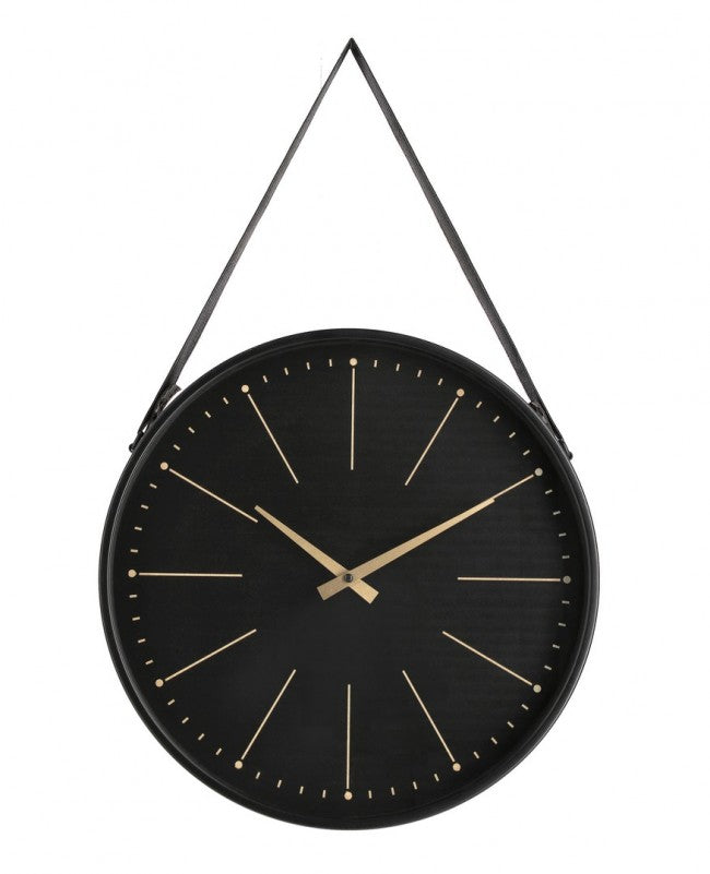 Orologio da Muro 40x6x66 cm Timeline in Legno Nero