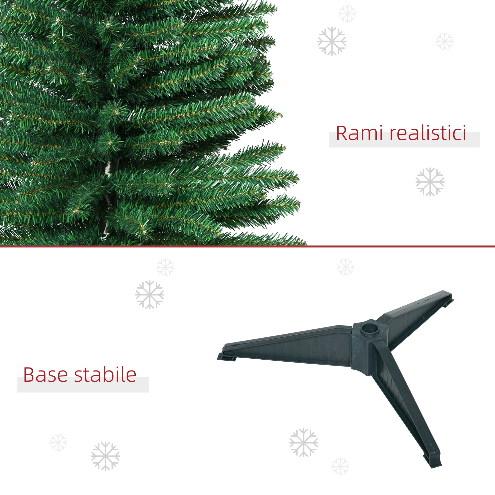 Albero di Natale Artificiale 150 cm 294 Rami  Pino Verde