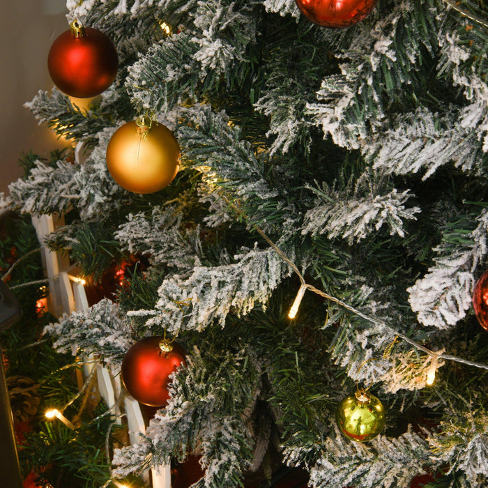 Albero di Natale Artificiale Innevato 210 cm 631 Rami  Pino Verde