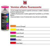 Smalto spray Vernice effetto fluorescente 400 ml Ambrosol Verde