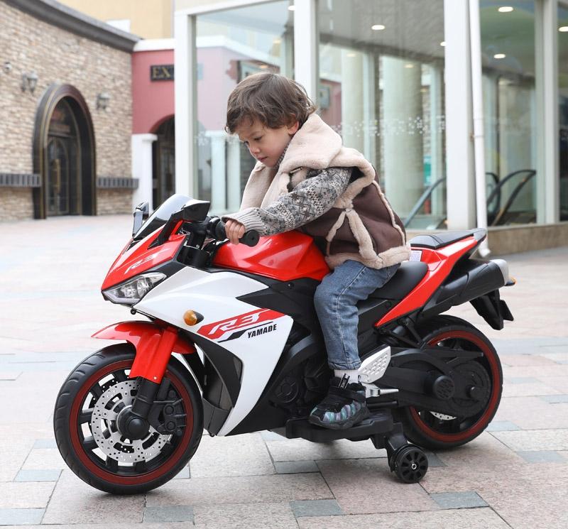 Moto Elettrica per Bambini 12V Kidfun Fast R3 Rossa