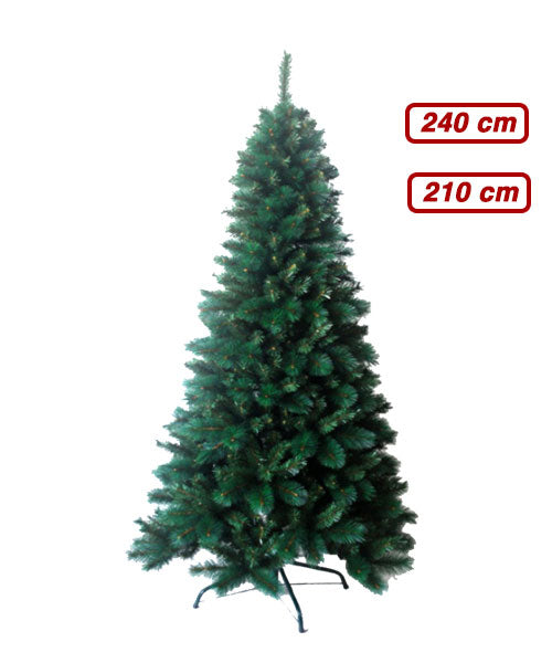 Albero di Natale 210 240 cm Artificiale Verde Realistico e Folto Kenya Altezza (cm): 210 cm