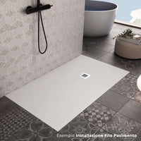 Piatto Doccia in Pietra 75x200 cm Bonussi Ardesia Everest Bianco