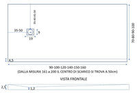 Piatto Doccia in Pietra 70x70 cm Bonussi Ardesia Everest Crema