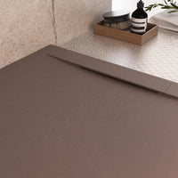 Piatto Doccia in Pietra 80x130 cm Bonussi Ardesia Calcutta Marrone