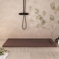 Piatto Doccia in Pietra 90x190 cm Bonussi Ardesia Calcutta Marrone