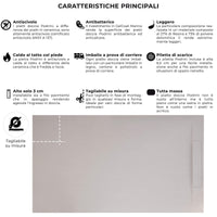 Piatto Doccia in Pietra 70x160 cm Bonussi Ardesia Calcutta Bianco