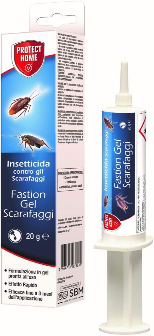 Protect Home Fastion Gel Scarafaggi, Insetticida gel pronto all’uso,.