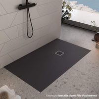 Piatto Doccia in Pietra 70x80 cm Bonussi Canton Nero