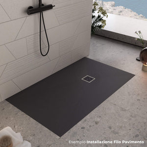 Piatto Doccia in Pietra 90x90 cm Bonussi Canton Nero