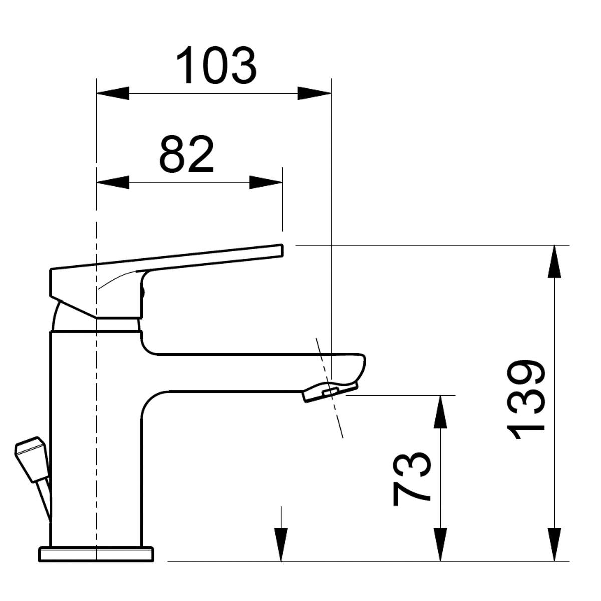 Rubinetto Miscelatore Monocomando Lavabo in Ottone Bonussi Orleans Cromato