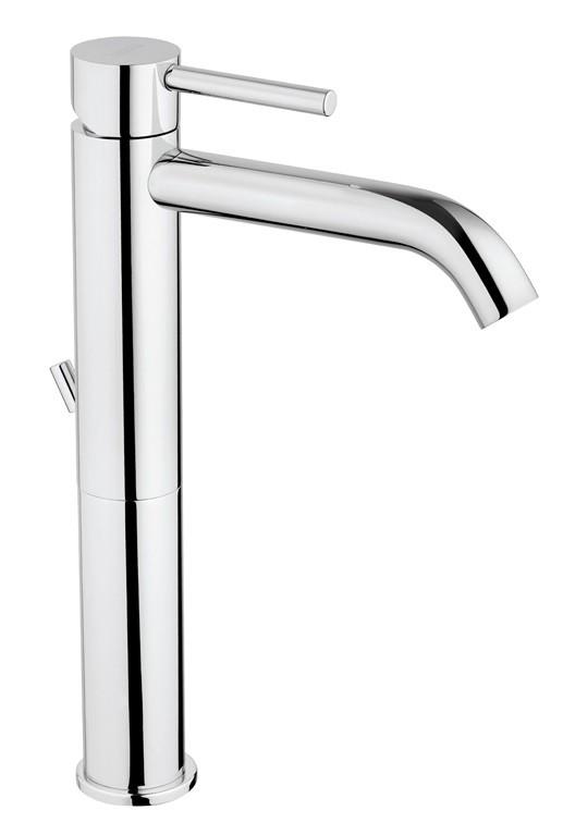 Rubinetto Miscelatore Monocomando Lavabo Alto in Ottone Cromato Bonussi Missisipi