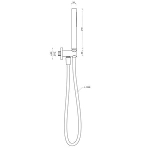 Doccetta Tonda 21 cm in Ottone Cromato Bonussi