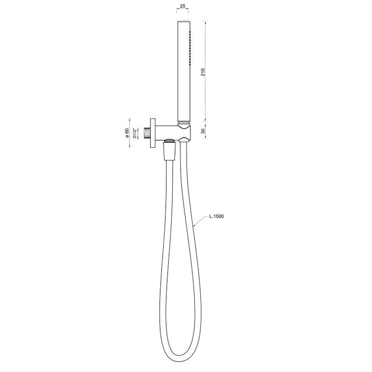 Doccetta Tonda 21 cm in Ottone Cromato Bonussi